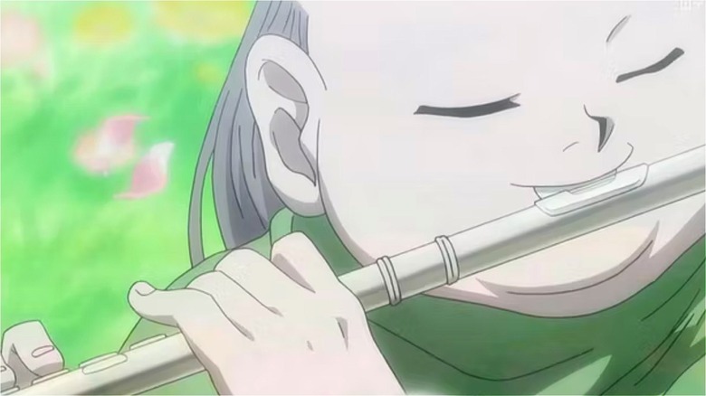 Melody playing the flute