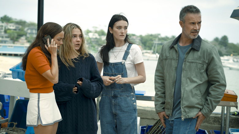 Ava, Danica, Stevie, and Ray standing on pier (2025)