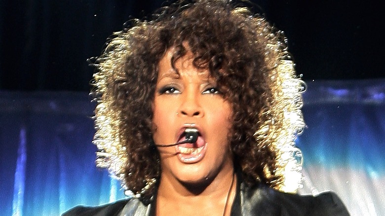 Whitney Houston performing
