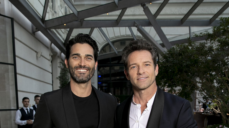 Hoechlin and Bohen smiling