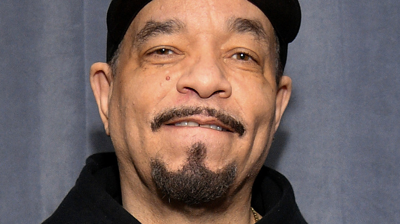 Ice-T smirking