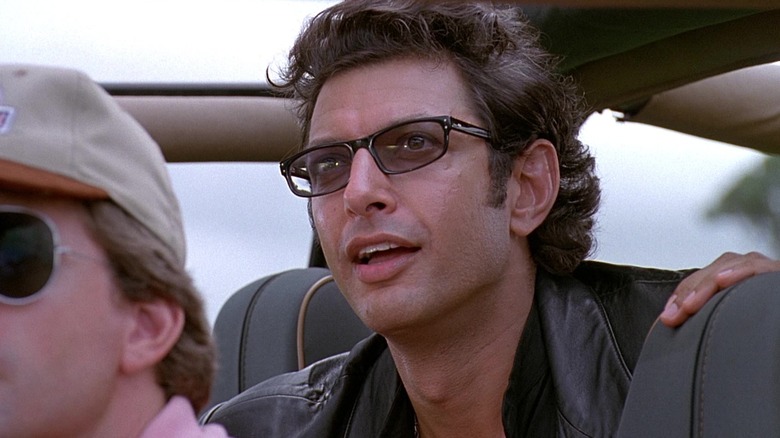 Jeff Goldblum talking in Jurassic Park