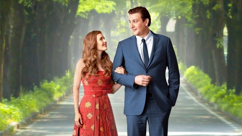 Amy Adams and Jason Segel walking together