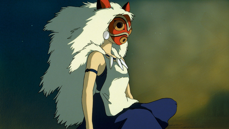 San wearing mask