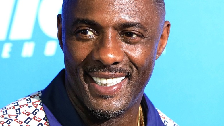 Idris Elba smiling