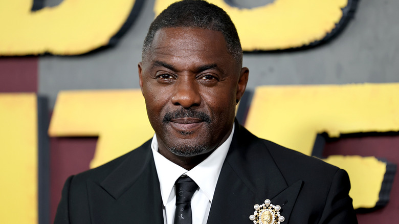 Idris Elba smiling at Amazon's 