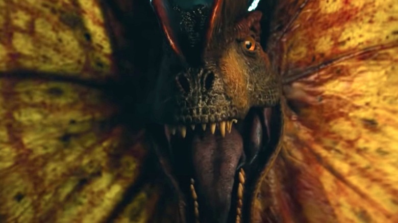 Dilophosaurus in Jurassic World Dominion