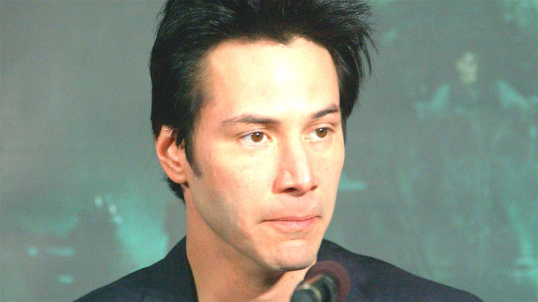 Keanu Reeves pursed lips