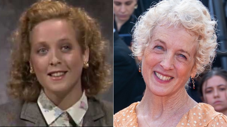 Kelly Coffield on In Living Color (left); Kelly Coffield now (right)