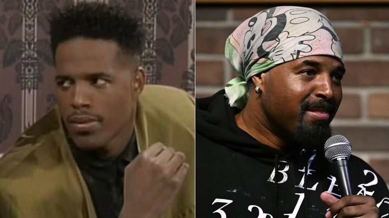 Shawn Wayans in In Living Color (left); Shawn Wayans now (right)