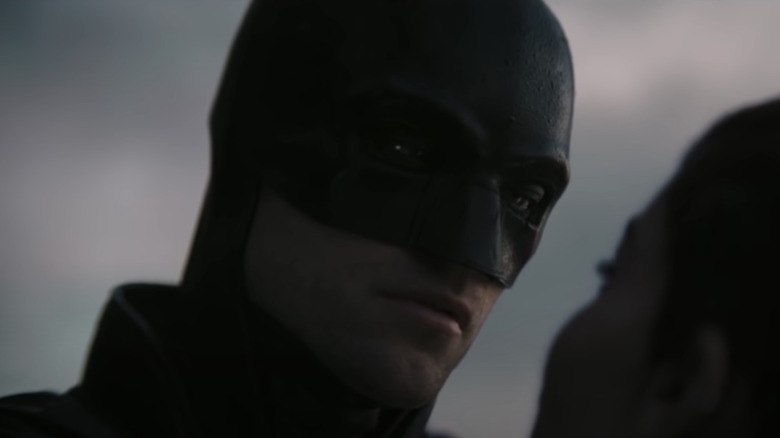 Robert Pattinson's Batman looks intense