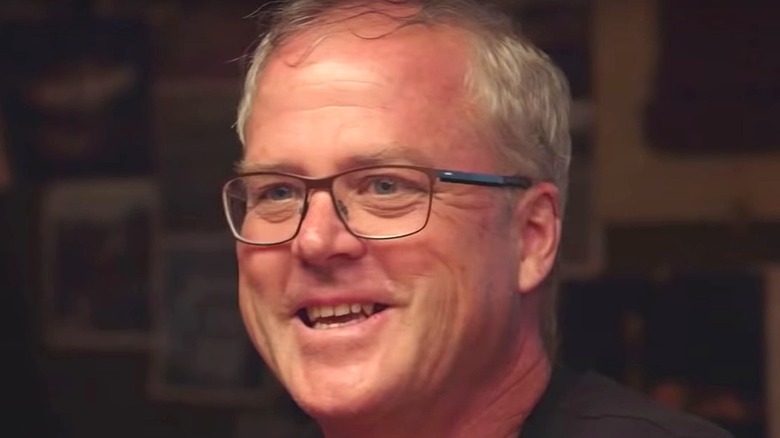 Laird Niven smiling in the Curse of Oak Island war room