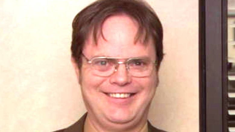 Dwight smiling on The Office