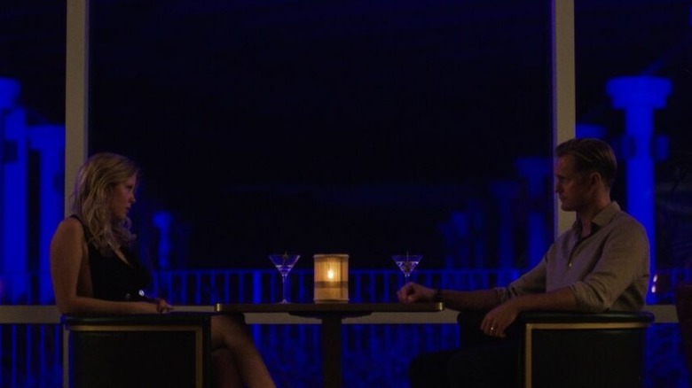 Gabi and James having drinks