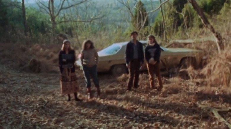 Evil Dead foursome in woods