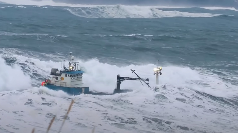 A vessel braves the Bering Sea