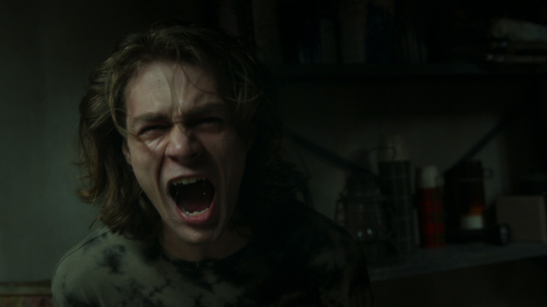 Dalton screaming at something horrifying