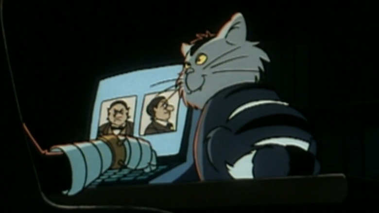 M.A.D. Cat looking at Dr. Claw