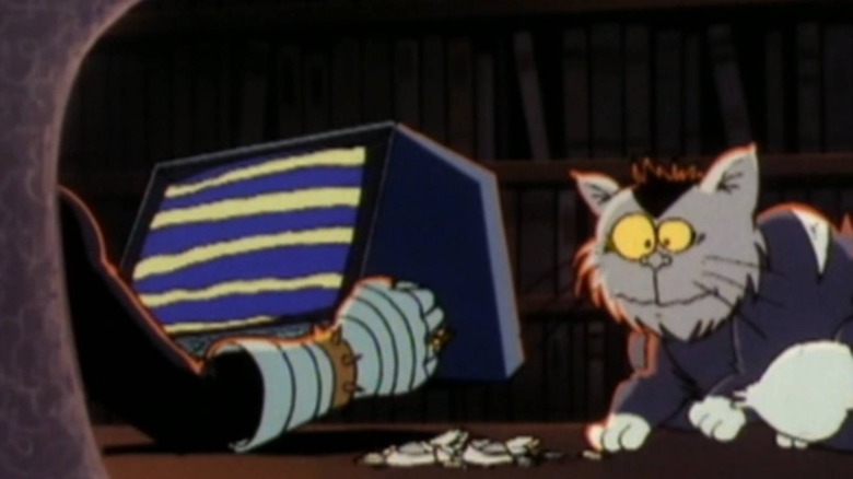 Dr. Claw slamming fist on desk
