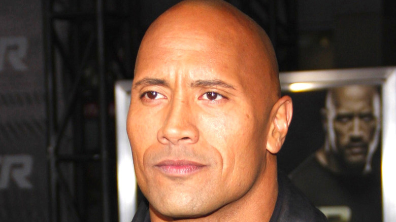 Dwayne Johnson at the Faster premiere