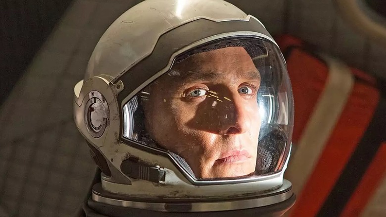 Cooper has an astronaut helmet