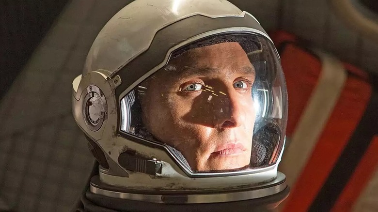 Cooper has an astronaut helmet