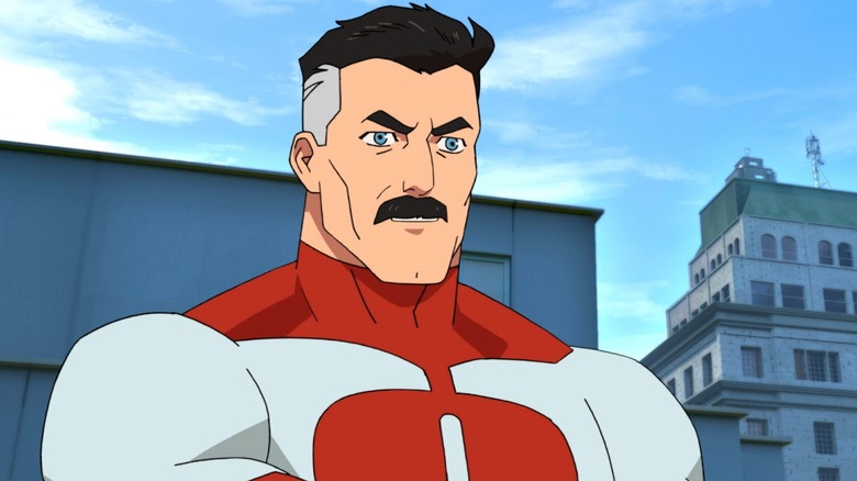 Omni-Man wearing his costume