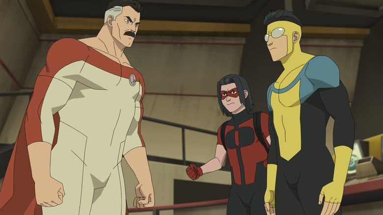 Mark and Oliver confronting Nolan on Invincible Season 4