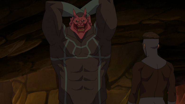 Satan posing and flexing his muscles in Invincible Season 4 (2026)