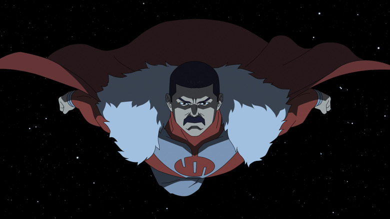 Thragg flying through space in Invincible Season 4 (2026)