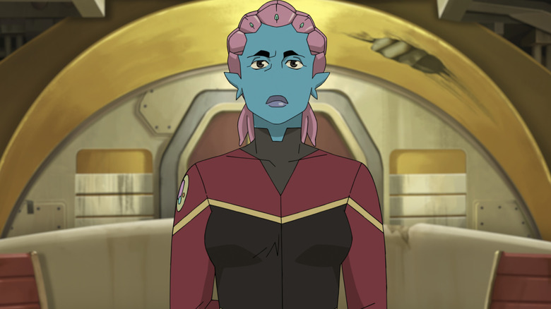 Telia leading a spaceship on Invincible Season 4