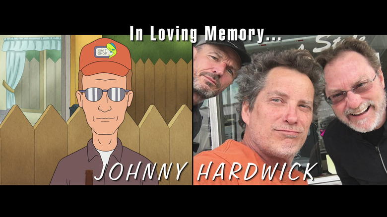 Johnny Hardwick's memorial card