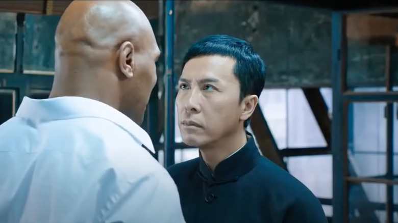 Ip Man stares up at Frank