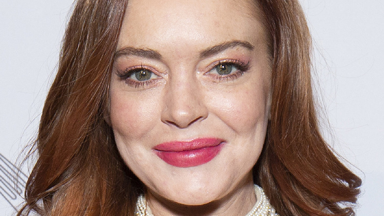 Lindsay Lohan smiling 