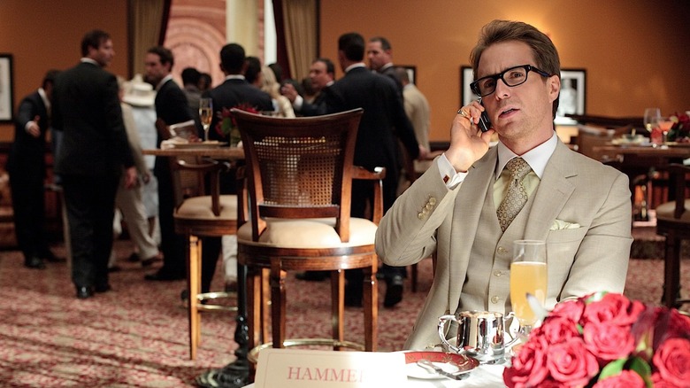 Justin Hammer on the phone