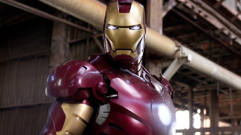 Iron Man wearing his suit