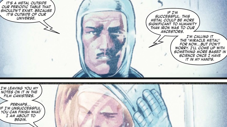 Howard Stark reveals a new metal
