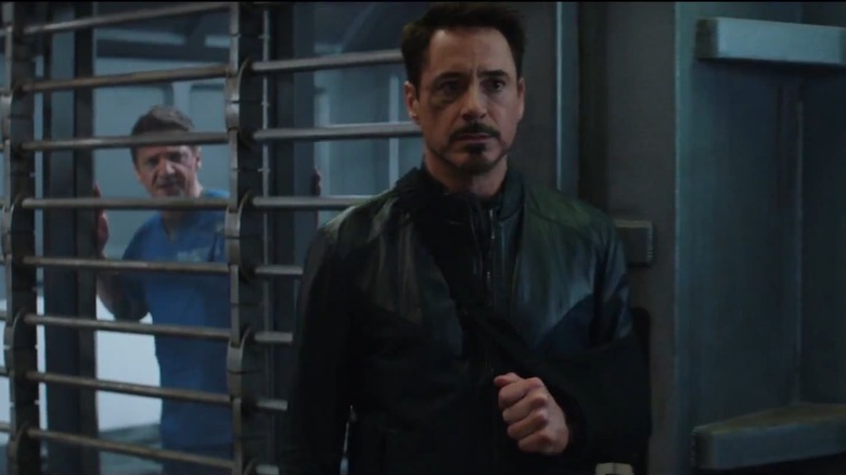 Tony Stark and Hawkeye