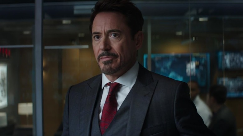 Tony Stark debating Steve Rogers