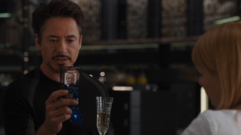 Tony Stark answers phone
