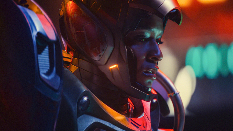 Riri Williams wears the Ironheart suit in 
