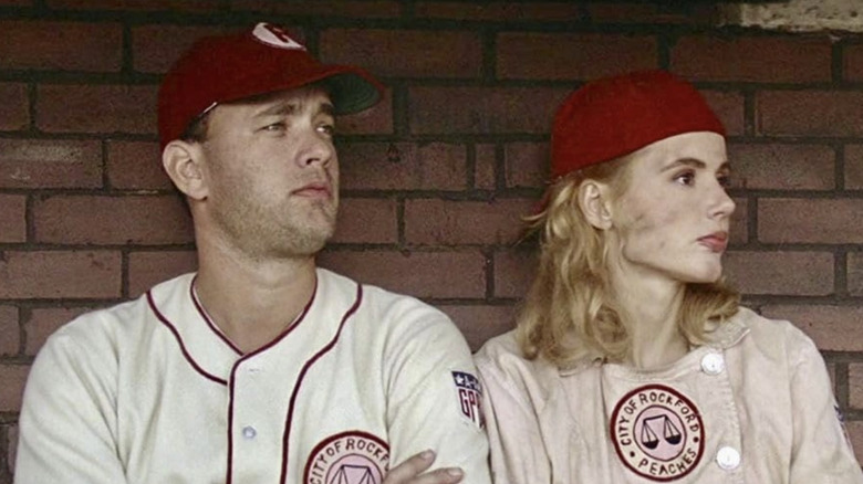 Jimmy and Dottie in the dugout