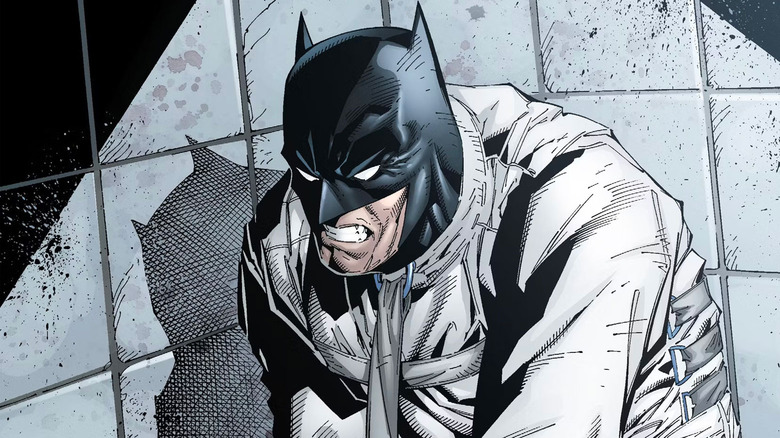 Batman in a straitjacket