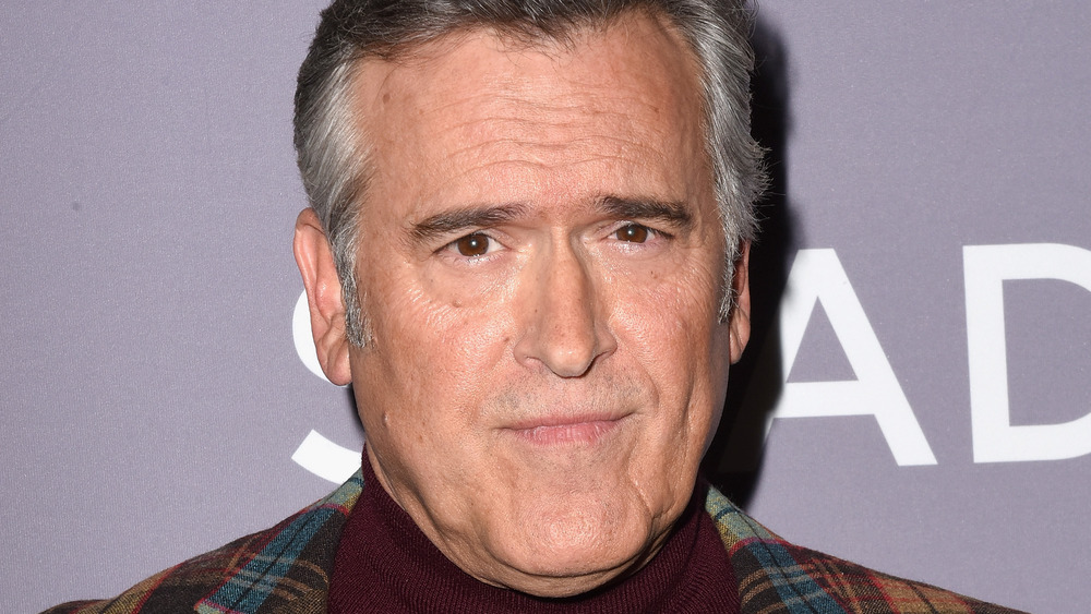 Bruce Campbell headshot at a premiere