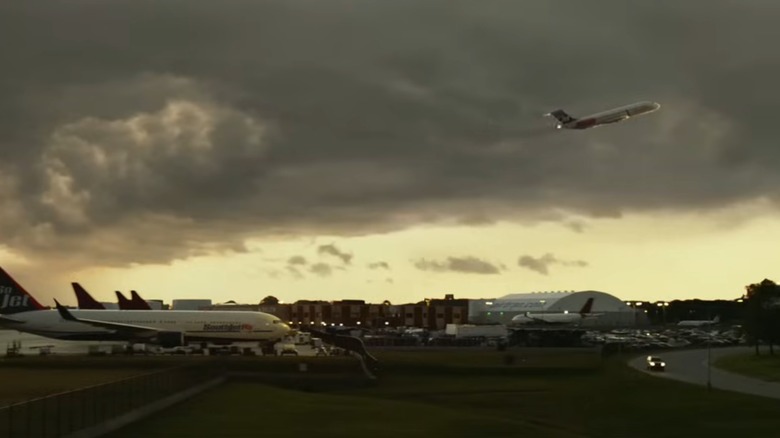 Whip's plane taking off