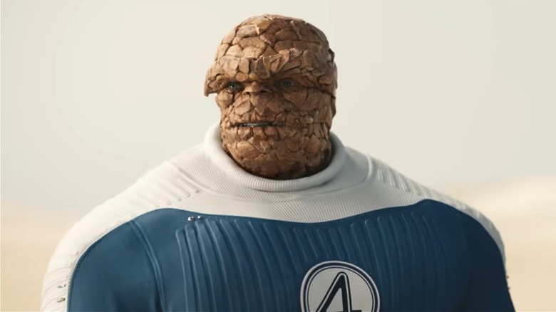 The Thing looking nervous in a trailer for Avengers: Doomsday (2026)