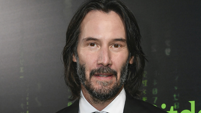 Keanu Reeves smiling