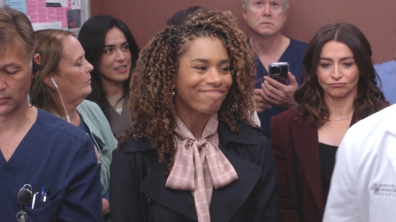 Maggie Pierce scrunching her face