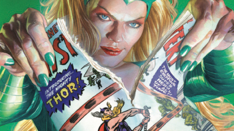 Enchantress rips Thor comic