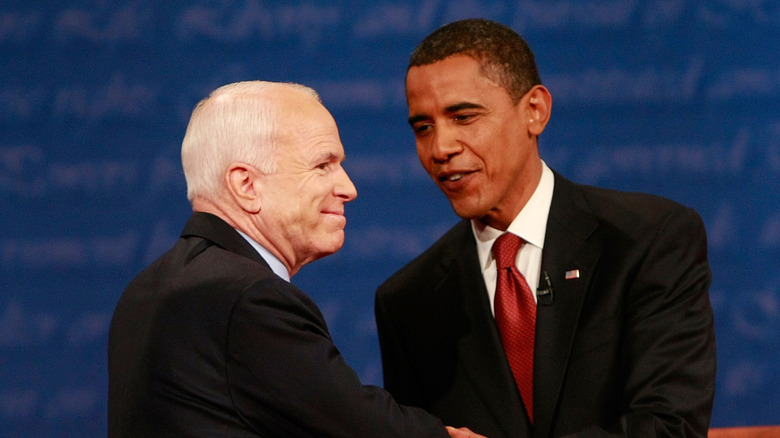 John McCain and Barack Obama